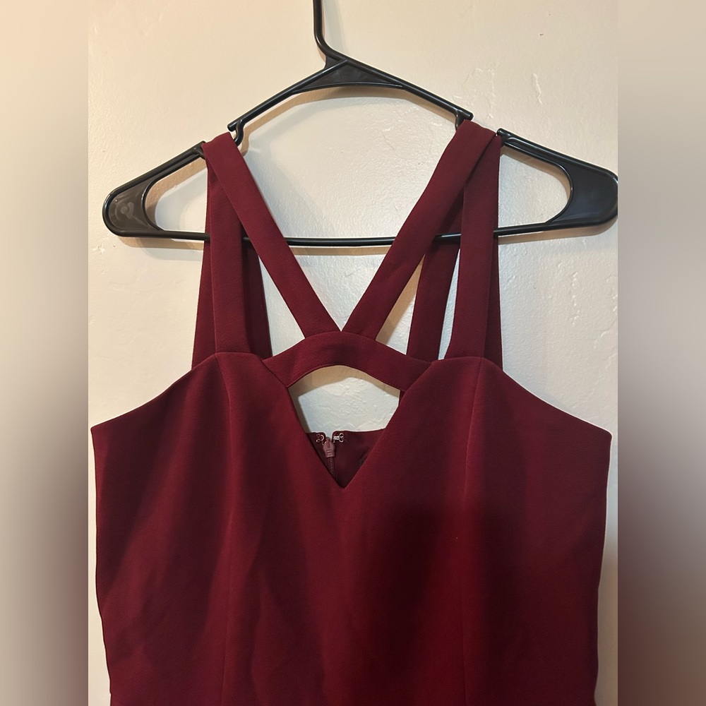 Express Maroon Jumpsuit with Crisscross Neck 8. Kept in storage.